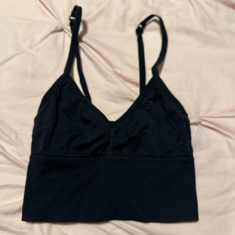 Unbranded Women's Black and Navy Bra